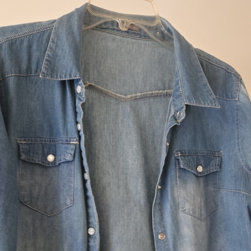 Charlotte Russe Light Blue Denim Top SKU052